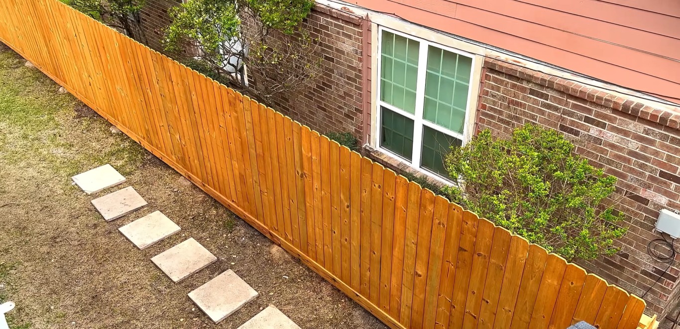 Cedar wood privacy fence repair and replacement in Pike Road residential area